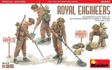 1/35 Miniart WWII Royal Engineers (x4 Figures)