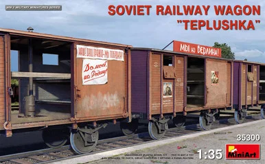 1/35 Miniart Soviet Railway Wagon Teplushka