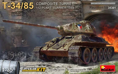 1/35 Miniart T-34-85 Composite Turret. 112 Plant. Summer 1944 Interior Kit