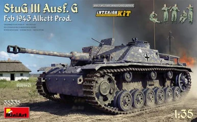 1/35 Miniart StuG III Ausf G Alkett Production Tank w/5 Crew & Full Interior Feb 1943