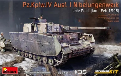 1/35 Miniart WWII PzKpfw IV Ausf J Nibelungenwerk Late Production Tank w/Full Interior