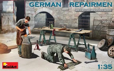 1/35 Miniart German Repairmen (2) w/Tools