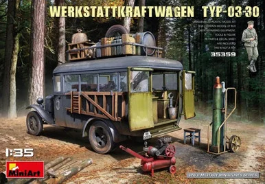 1/35 Miniart German Type 03-30 Mobile Workshop Truck w/Equipment & Figure
