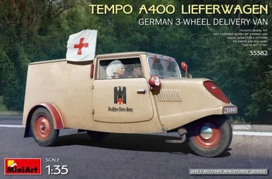 1/35 Miniart Tempo A400 Lieferewagen German 3-Wheel Delivery Van