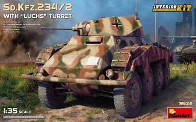 1/35 Miniart Sd.Kfz.234/2 w/LUCHS Turret w/Interior