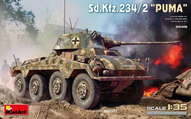 1/35 Miniart SD.KFZ.234/2 PUMA Plastic Model Kit