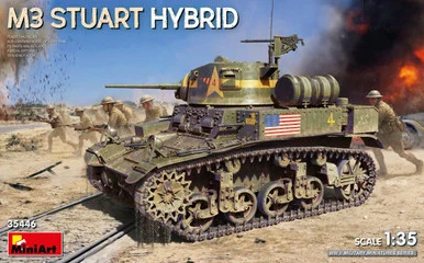 1/35 Miniart M3 Stuart Hybrid Plastic Model Kit