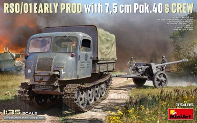 1/35 Miniart RSO/01 Early Prod. with 7.5 cm Pak.40 & Crew Plastic Model Kit