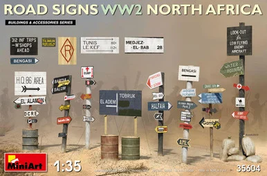1/35 Miniart Road Signs WWII (N.Africa)