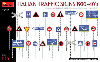 1/35 Miniart Italian Traffic Signs 1930-40's