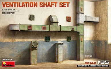 1/35 Miniart Ventilation Shaft Set Plastic Model Kit