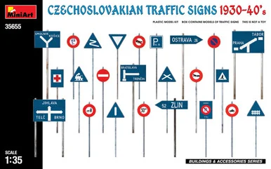 1/35 Miniart Czechoslovakian Traffic Signs 1930-40s