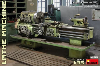 1/35 Miniart Lathe Machine Plastic Model Kit