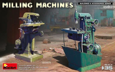 1/35 Miniart Milling Machines Plastic Model Kit