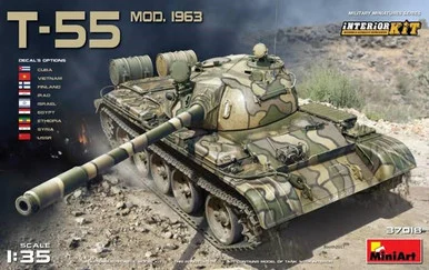 1/35 Miniart Soviet T55 Mod 1963 Tank w/Full Interior