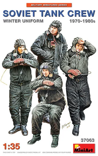 1/35 Miniart Soviet Tank Crew 1970-1980's Winter Uniform Figure Set