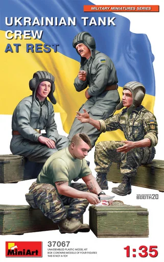 1/35 Miniart Ukraine Tank Crew at Rest (x4 Figure Set)