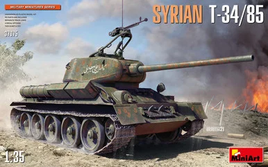 1/35 Miniart Syrian T-34/85 Tank Plastic Model Kit