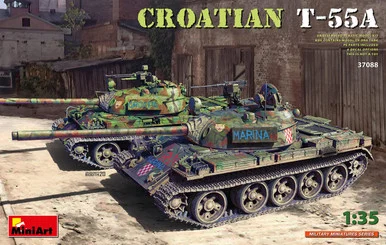 1/35 Miniart Croatian T-55A Tank Plastic Model Kit