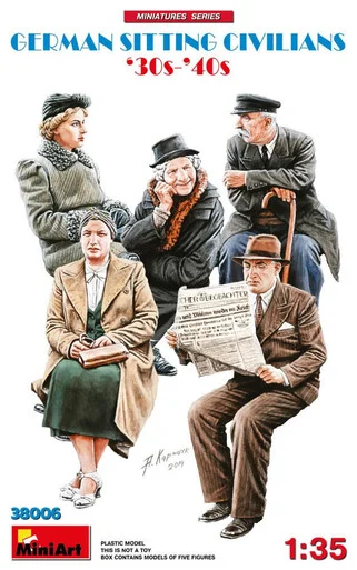 1/35 Miniart German Civilians Sitting 1930-40s (5)