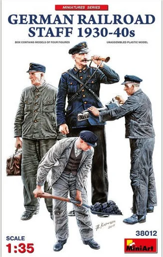 1/35 Miniart German Railroad Staff 1930-40s (4)