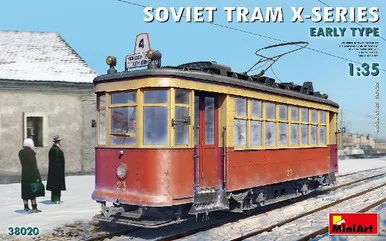 1/35 Miniart Soviet X-Series Early Type Tramcar w/Street-Type Base Section