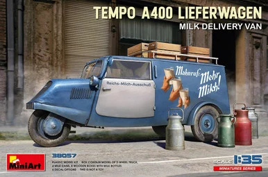 1/35 Miniart Tempo A400 Lieferwagen. Milk Delivery Van