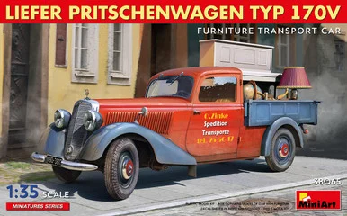 1/35 Miniart Liefer Pritschenwagen Typ 170V Furniture Transport Car