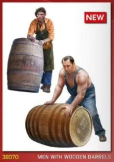 1/35 Miniart Men with Wooden Barrels