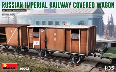 1/35 Miniart Russian Imperial Railway Covered Wagon