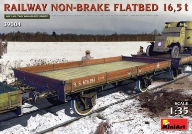 1/35 Miniart WWI Russian 16.5-Ton Railway Non-Brake Flatbed