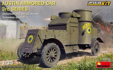 1/35 Miniart WWI Austin 3rd Series Armored Car w/Full Interior