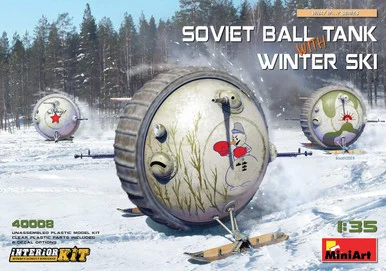 1/35 Miniart Soviet Ball Tank with Winter Ski. Interior Kit