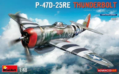 1/48 Miniart P-47D-25RE Thunderbolt (ADVANCED Version) Plastic Model Kit