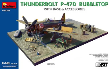 1/48 Miniart P-47D Thunderbolt Bubbletop Diorama Plastic Model Kit
