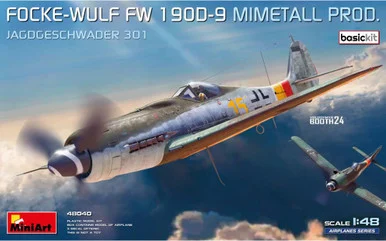 1/48 Miniart Focke-Wulf FW 190D-9 Mimetall Prod (BASIC) Plastic Model Kit