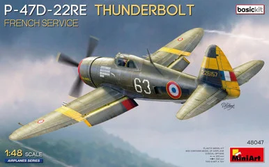 1/48 Miniart P-47D-22RE Thunderbolt French Service Basic Kit - PREORDER