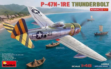1/48 Miniart P-47N-1RE Thunderbolt Bubbletop (ADVANCED) Plastic Model Kit