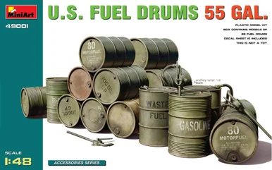 1/48 Miniart US Fuel Drums 55 Gal.
