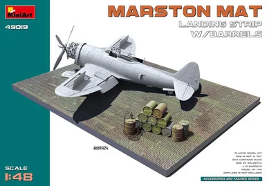 1/48 Miniart Marston Mat Landing Strip Plastic Model Kit w/Barrels