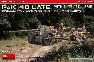1/35 Miniart German 7.5cm PaK 40 Late w/Elite Artillerie Regiment Crew (SE)