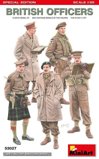 1/35 Miniart British Officers (SE) Plastic Model Kit
