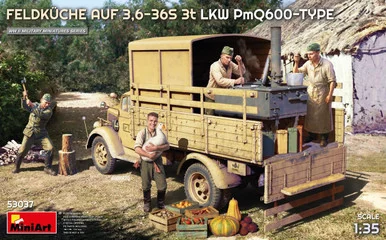 1/35 Miniart German Field Kitchen Truck FELDKUCHE AUF 3,6-36S 3t LKW PmQ600