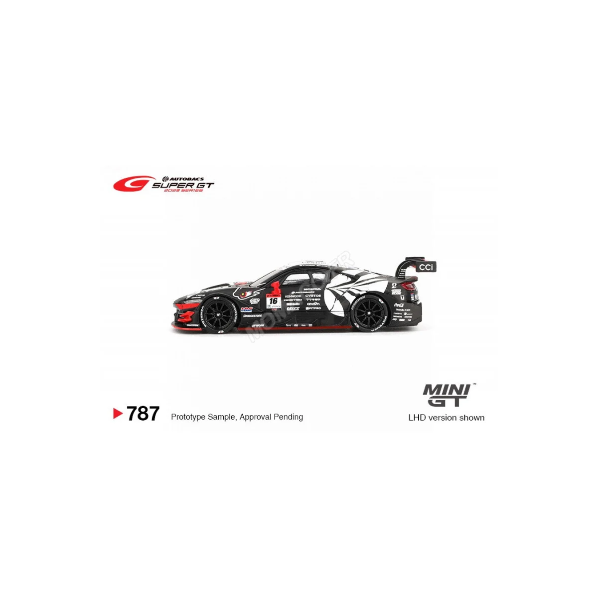 Honda nsx-gt type s gt500 "arta" 16 arta mugen nsx-gt super gt series 2023 (blister edition)