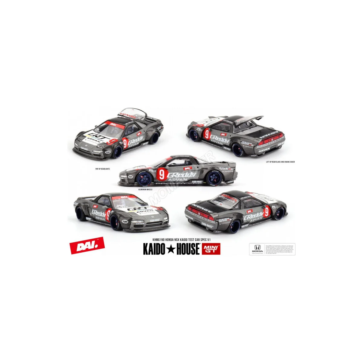Honda nsx kaido test car spec v1 Die cast - MINI GT