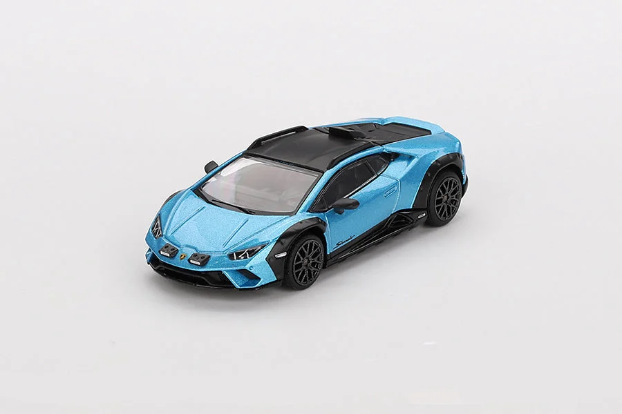 Mini GT Lamborghini Huracán Sterrato Blu Aegir 1/64 Scale LHD Diecast Model
