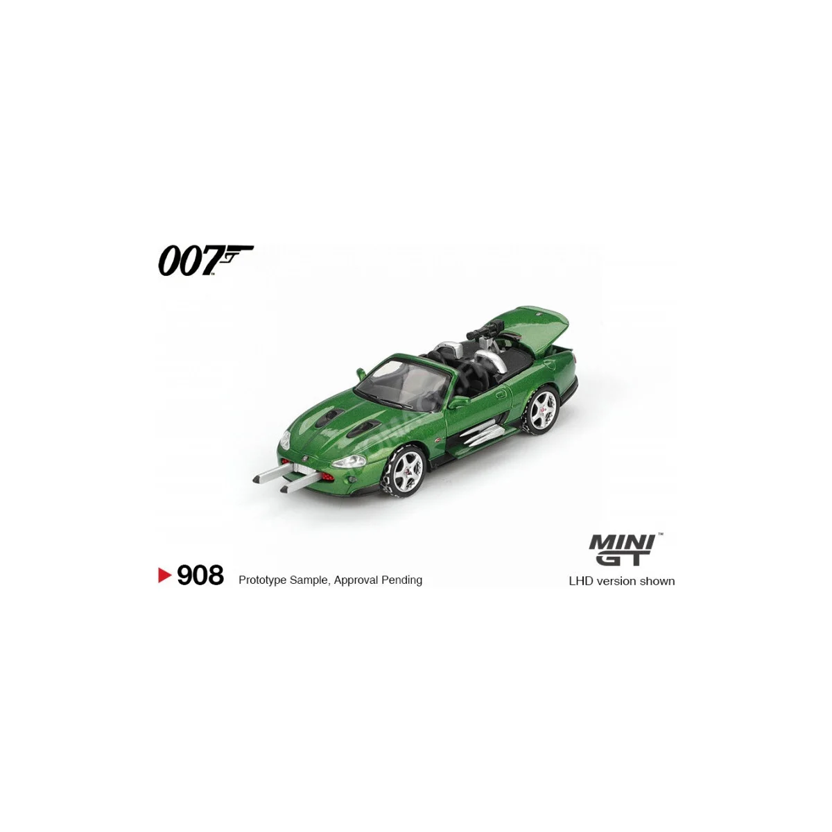 Green jaguar xkr "james bond - die another day (2002)" (english edition blister pack)