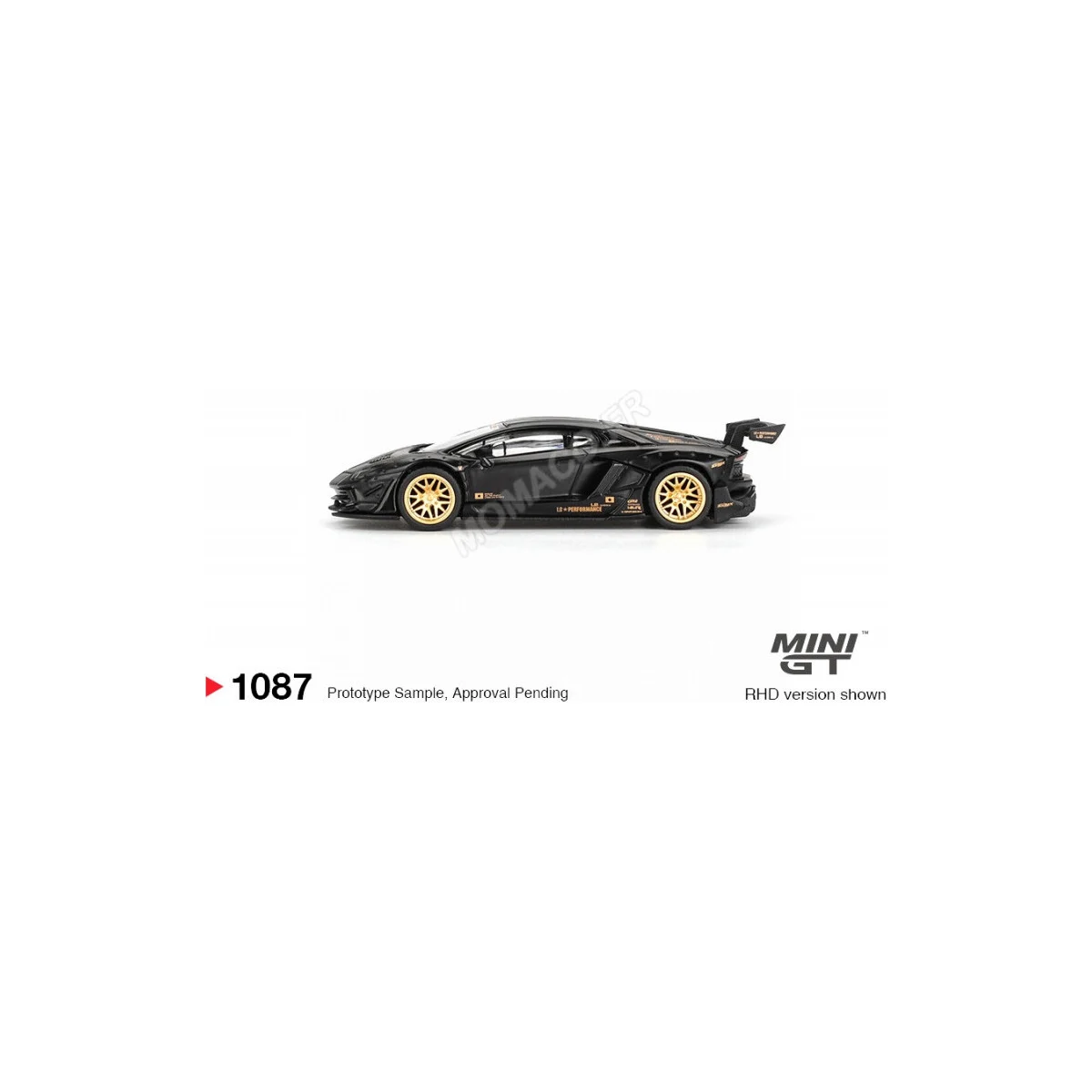 Lamborghini aventador lb-works 2025 black “black matte” (blister edition) (lhd) Die cast