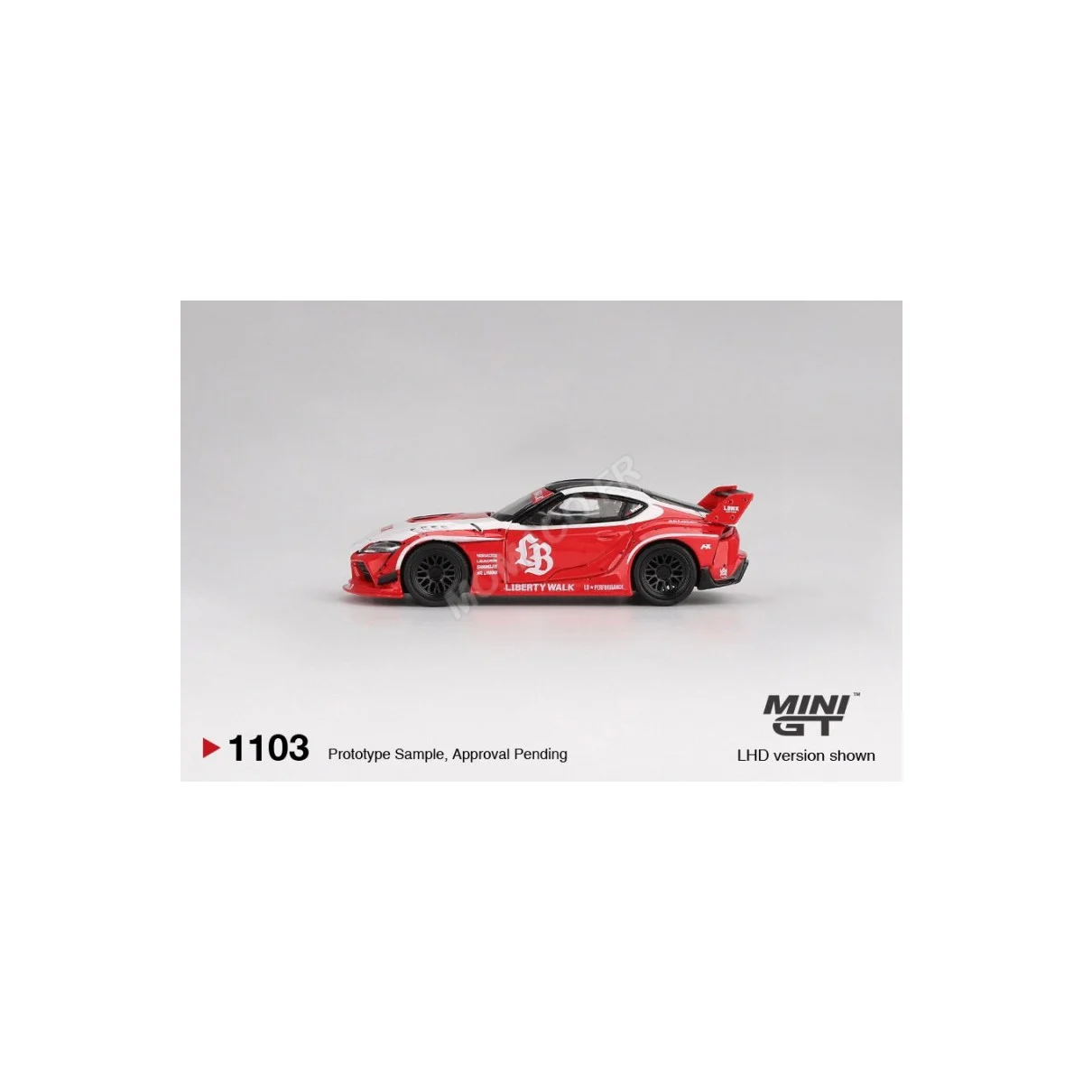 Toyota gr supra lb-works 2025 red/white (blister edition) (lhd) Die cast