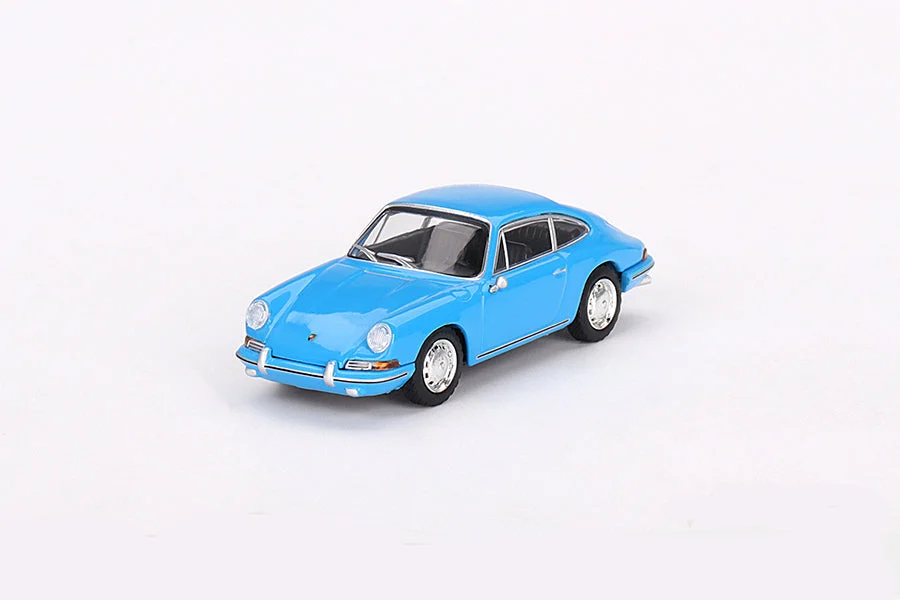 Mini GT 1963 Porsche 901 'Quickblau' (Light Blue) 1/64 LHD Version Diecast Model